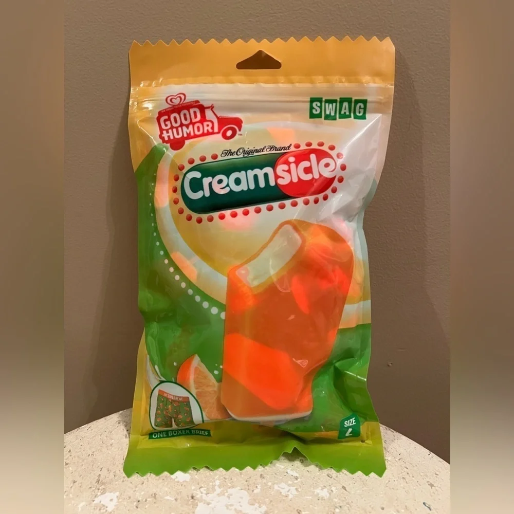 SWAG men’s creamsicle boxer briefs NWT